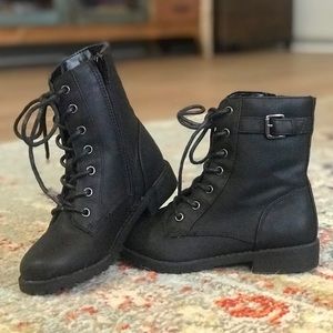 The Children's Place Girls Buckle Lace Up Boots